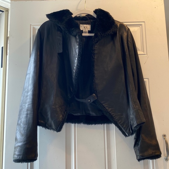 Armani Exchange Jackets & Blazers - Armani Exchange Leather Jacket